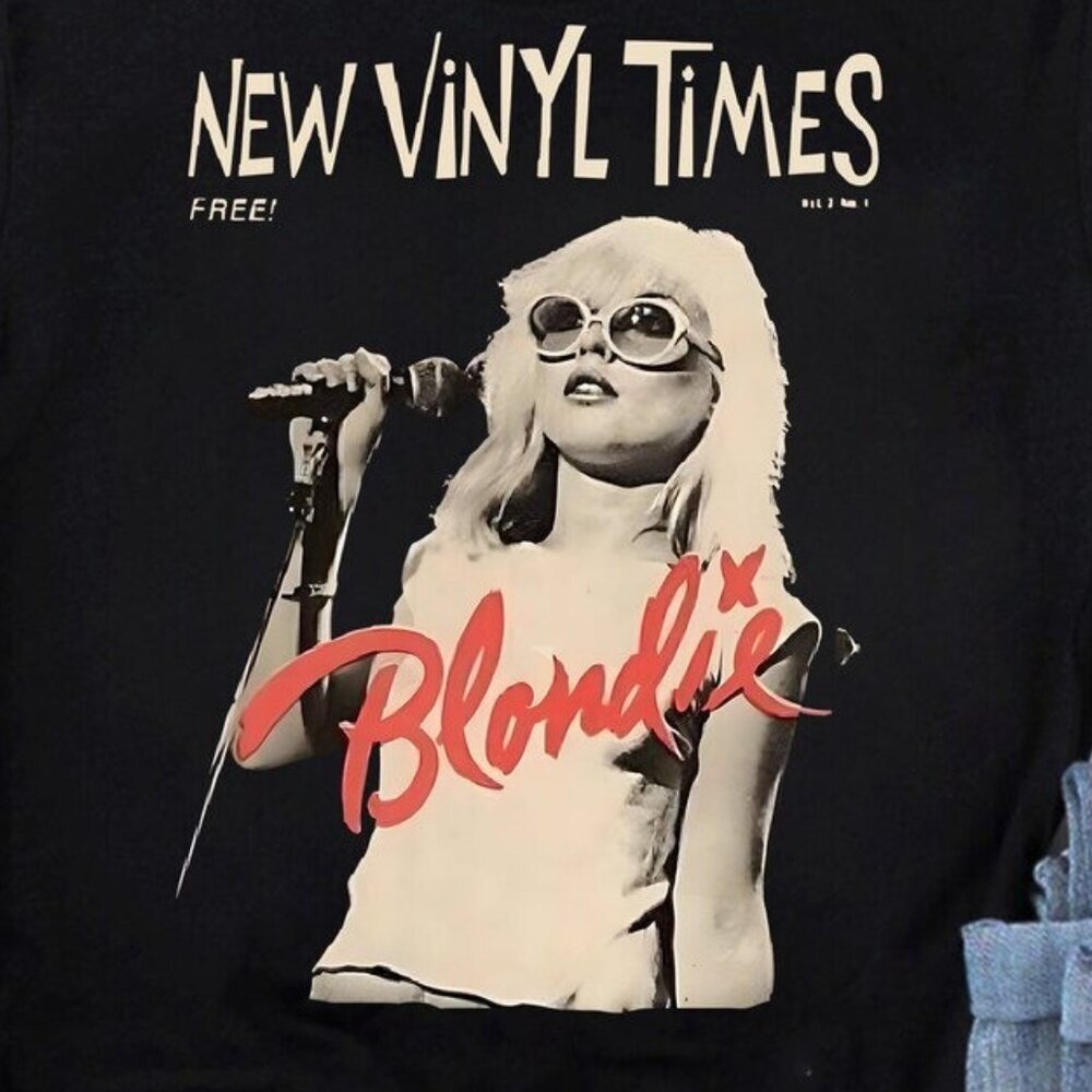 Debbie Harry Blondie New Vinyl Times Graphic T-Shirt Music Band Fan Tee 17 - Picture 2 of 5